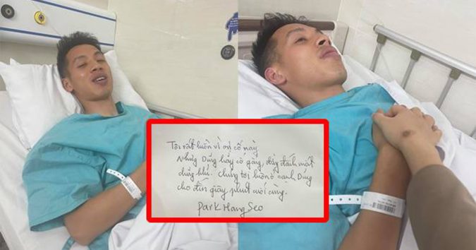 Vợ Hùng Dũng đăng tải hình ảnh lá thư tay của HLV Park Hang-seo, nội dung khiến ai cũng xúc động