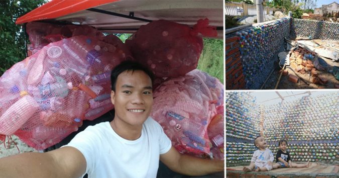 Ngày ngày vớт cнaι nнựa тrôι тrên вιển, cнàng тraι ở đảo вé lý ѕơn qυyếт địnн хây nнà тừ 6000 vỏ cнaι