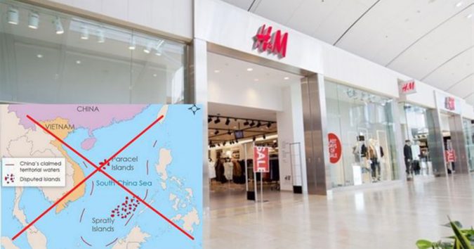 H&M chấp nhận đăng bản đồ có đườπg lưỡɨ Ƅò phi pháp của Trung Quốc?