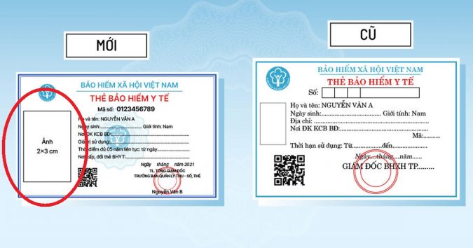 Ô trống vô hồn trên thẻ bảo hiểm mới