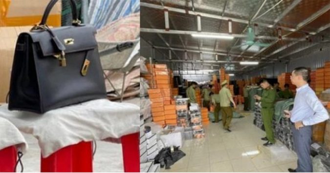 Triệt phá kho hàng Hermes giả “lớn nhất miền Bắc” ở Nam Định