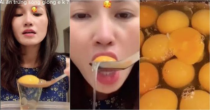 Ăn tù tì 30 quả trứng sống, người phụ nữ Hà Thành tự tin khen mình không thua kém Ngọc Trinh