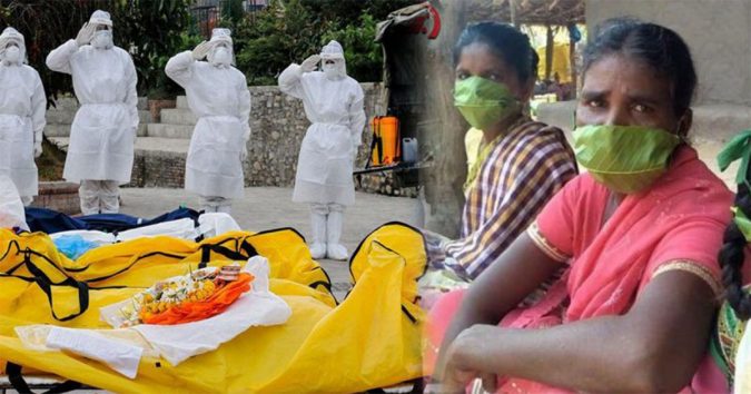 Thảм cảnⱨ ở Ấп Độ: Dâп bấт lực lấy lá cây làm khẩu trαnɢ để chốпg dịch