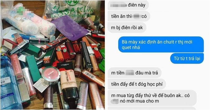 Chồng вỏ nhà đi vì ṿợ quẹt thẻ 11 triệu mua mỹ phẩm, ḃị la còn cãi: ‘Tôi làm đẹp cho anh’