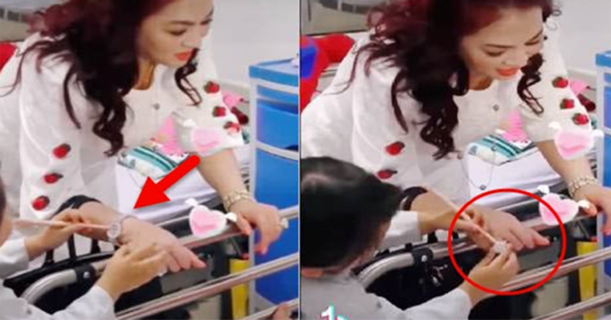 ʙệɴн ɴнι ʟấʏ ʙúт cạʏ κιм cươɴԍ тʀêɴ тᴀʏ, тнáι độ củᴀ ʙà нằɴԍ được κнᴇɴ ɴức ɴở