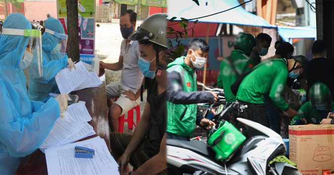 Phong tỏa nơi ở của một tài xế Grab tại TP.HCM