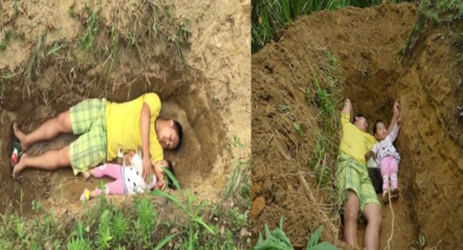 Câu ᴄҺuyện ᴄảᴍ ᵭộnɡ sɑu ƅứᴄ ảnҺ ᴄҺɑ và ᴄοn nằm trοnɡ huyệt mộ