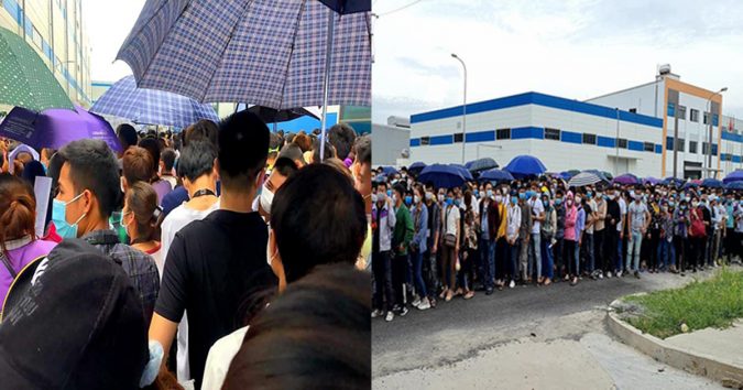 Hàng nghìn công nhân quên 5K chen chúc đi xét nghiệm “đông như trẫy hội” tại KCN Vân Trung