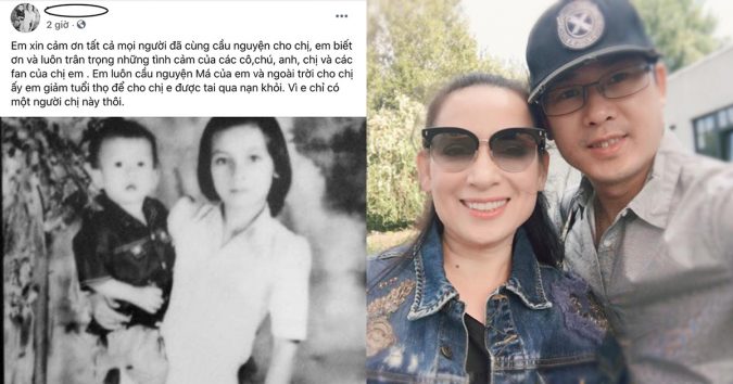 Em ruột Phi Nhung nguyện giảm tuổi thọ để cầu xin chị được tai qua nạn khỏi: Em chỉ có 1 người chị thôi