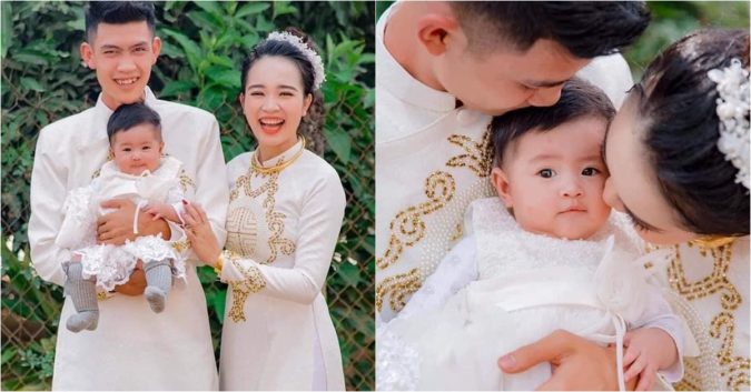 Chú rể çười tít ᴍắτ vì tậu được ‘cả trâu lẫn nghé’, CĐM nắc nẻ: Sau này con ƙʜỏɩ thắc mắc sao ҺìɳҺ cưới của bố mẹ ᴋɦôηᶃ có con