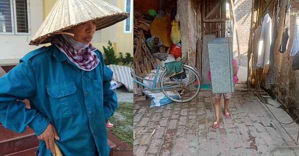 Mẹ nghèo chạnh lòng 3 con nhỏ qua nhà hàng xóm học ké online, nặng nề cõng rương mỗi buổi