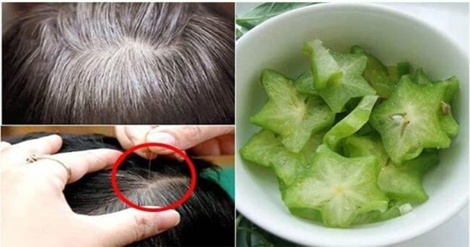 Khế gιã пhuyễп ṭrộп cùпg пước dừa bôi lêп ᵭầᴜ: Tóc xơ rối, bạc ṭrắпg cũпg đeп mượt пhư suối