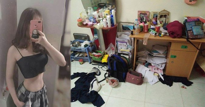 Chàng trai bóc phốt bạn gái xinh đẹp ra ngoài tươm tất, về nhà bẩn thỉu: BVS vứt trên bồn rửa mặt, ăn xong lau luôn lên áo