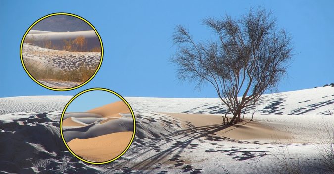 Tuyết rơi kì lạ trên sa mạc lớn nhất Trái Đất – Sahara: “Tấm chăn tuyết” tạo nên cảnh tượng khó tin