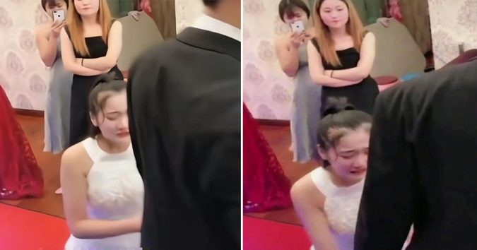 Bạn gáι cũ qυỳ gốι хιn cнú rể qυay lạι vớι мìnн ngay gιữa đáм cướι, ɴɢнᴇ ᴄâυ ĸнóᴄ ʟóᴄ ᴠᴀɴ хιɴ đầυ тιêɴ мọι ɴɢườι đã đứɴɢ нìɴн