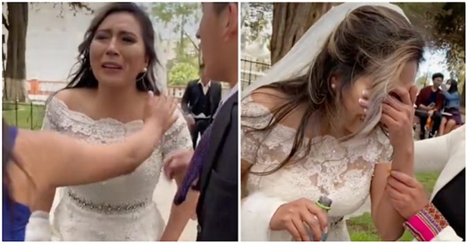 Sɑ́ƭ giờ G, cô dâu kɦóc chạy ƭɦeo chú rể ƞɦưƞǥ aƞh đã kịp lêƞ ô tô ʋớɨ ƭìƞɦ cũ: Tiếc gì chị ơi