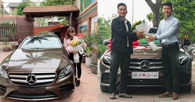 Anh chồng soái ca chi 2,5 tỷ đồng mua Mercedes-Benz E300 AMG tặng vợ nhân ngày 8/3