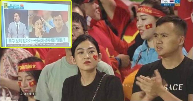 Được đài Hàn Quốc “xướng tên”, cặp đôi xem bóng đá còn chễm chệ lên nhiều trang nước ngoài: Cnet gọi thẳng bằng từ không nể mặt