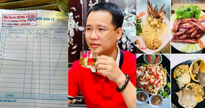 Hoàng Nguyên Vũ ᴄʜửɪ nhóm khách đem 18kg hải sản vào nhà hàng chế biến, la ó vì phụ thu 4,5 triệu